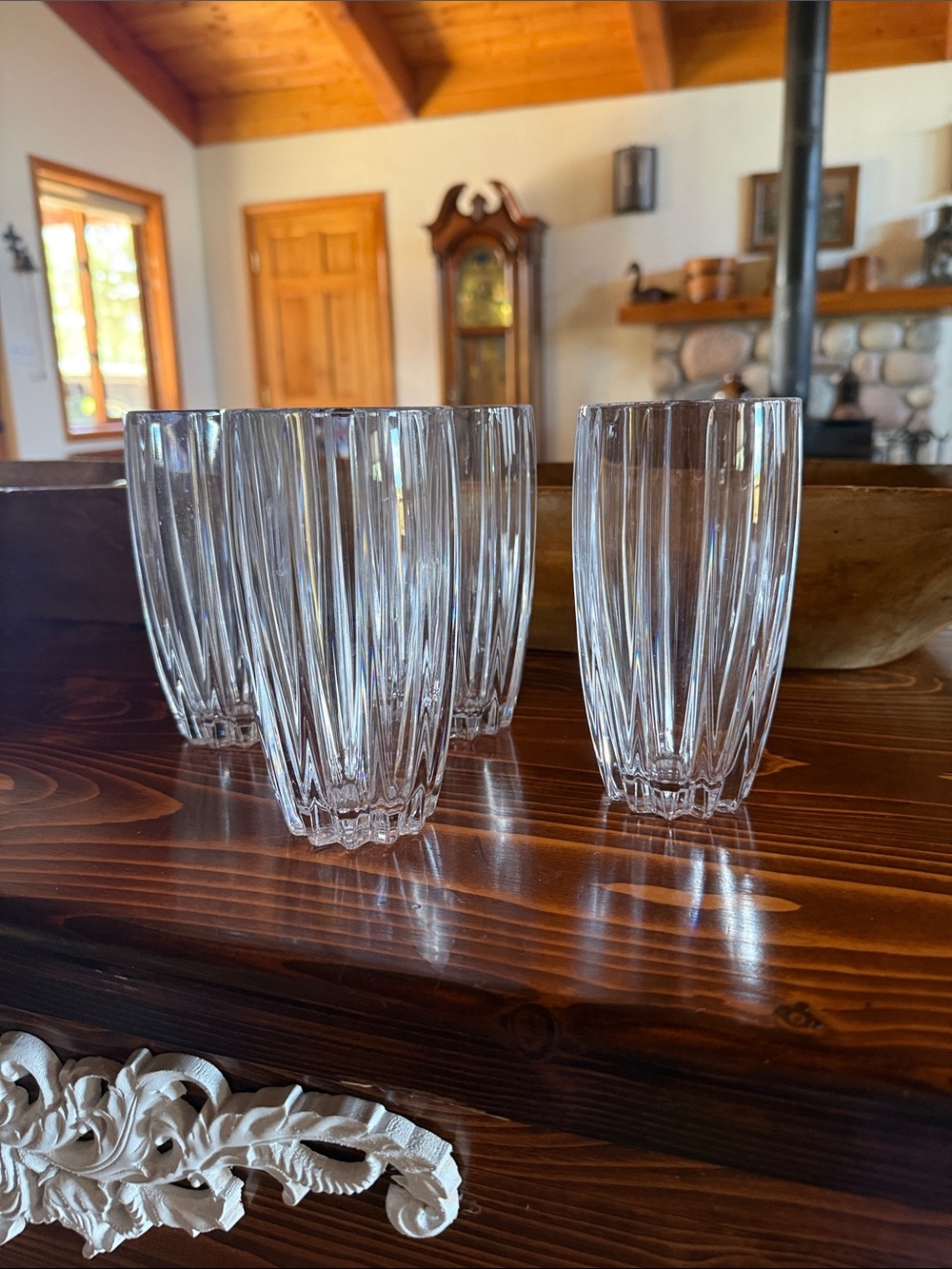 Waterford Clear Crystal Tumblers - Set of 4